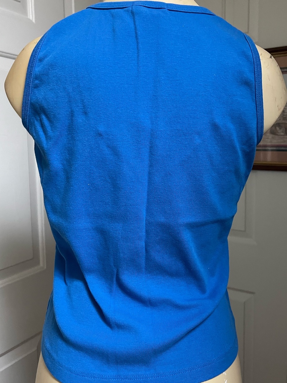 Women’s Square Neck Tank Top - Blue - Picture 4 of 7